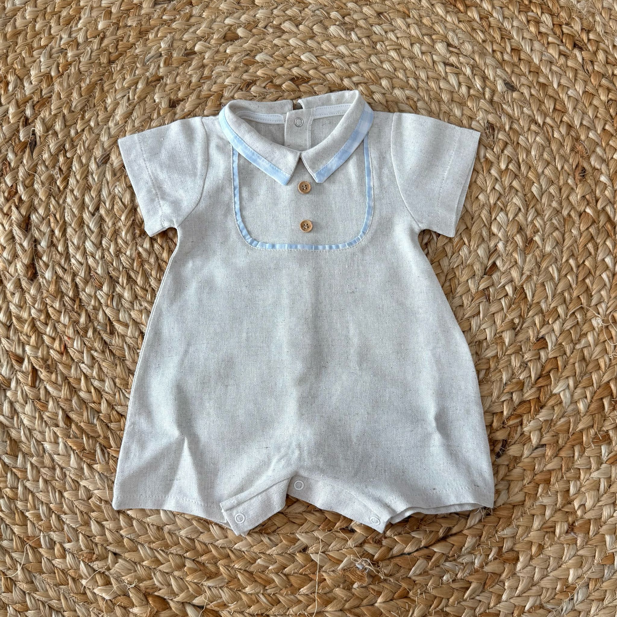 BabyVip Pagliaccetto in misto lino