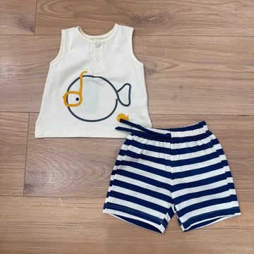 Lalalù completino a righe - Anima Kids