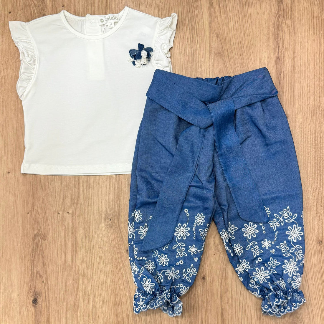 Lalalù completino in sangallo - Anima Kids