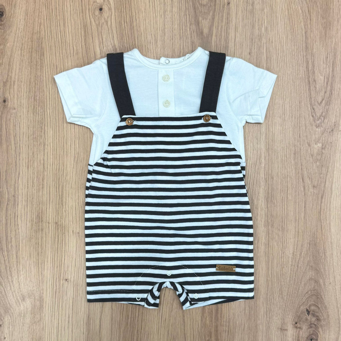 Lalalù pagliaccetto in cotone a righe - Anima Kids