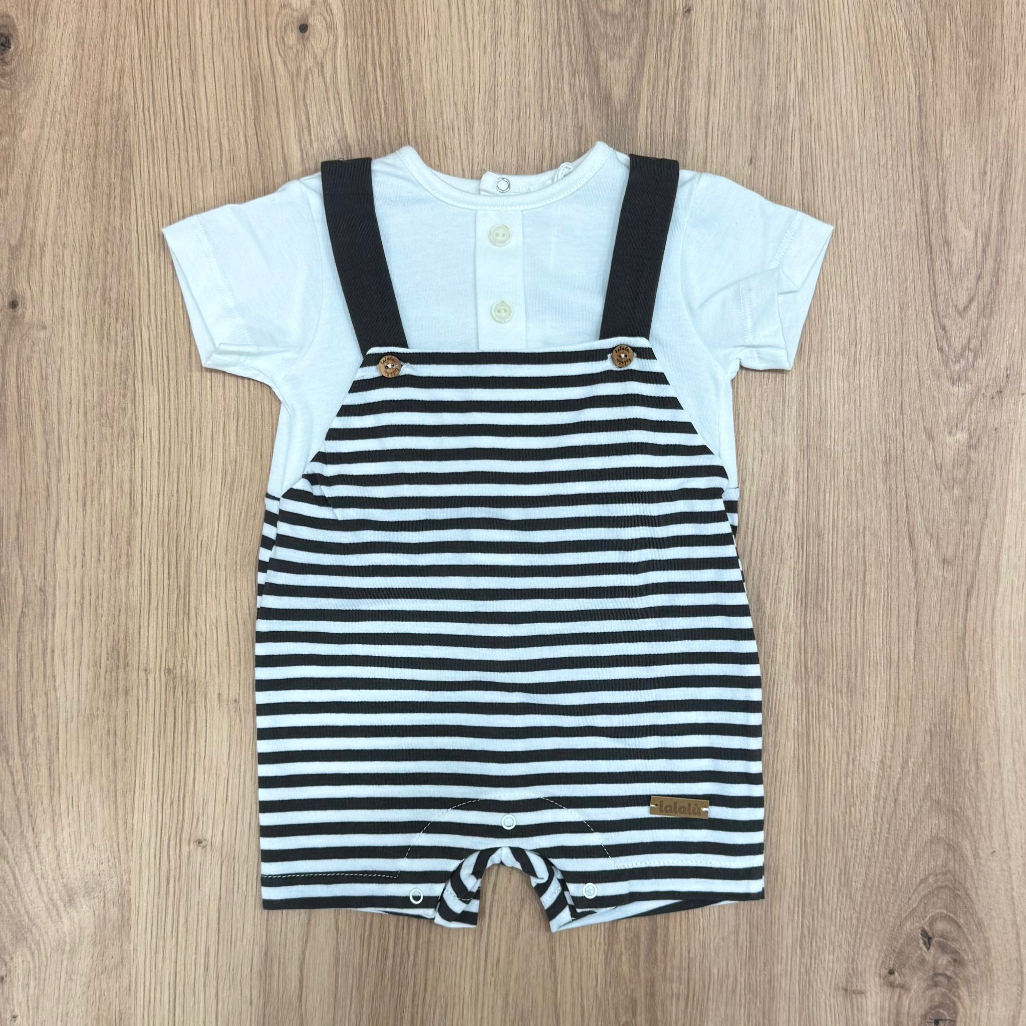 Lalalù pagliaccetto in cotone a righe - Anima Kids