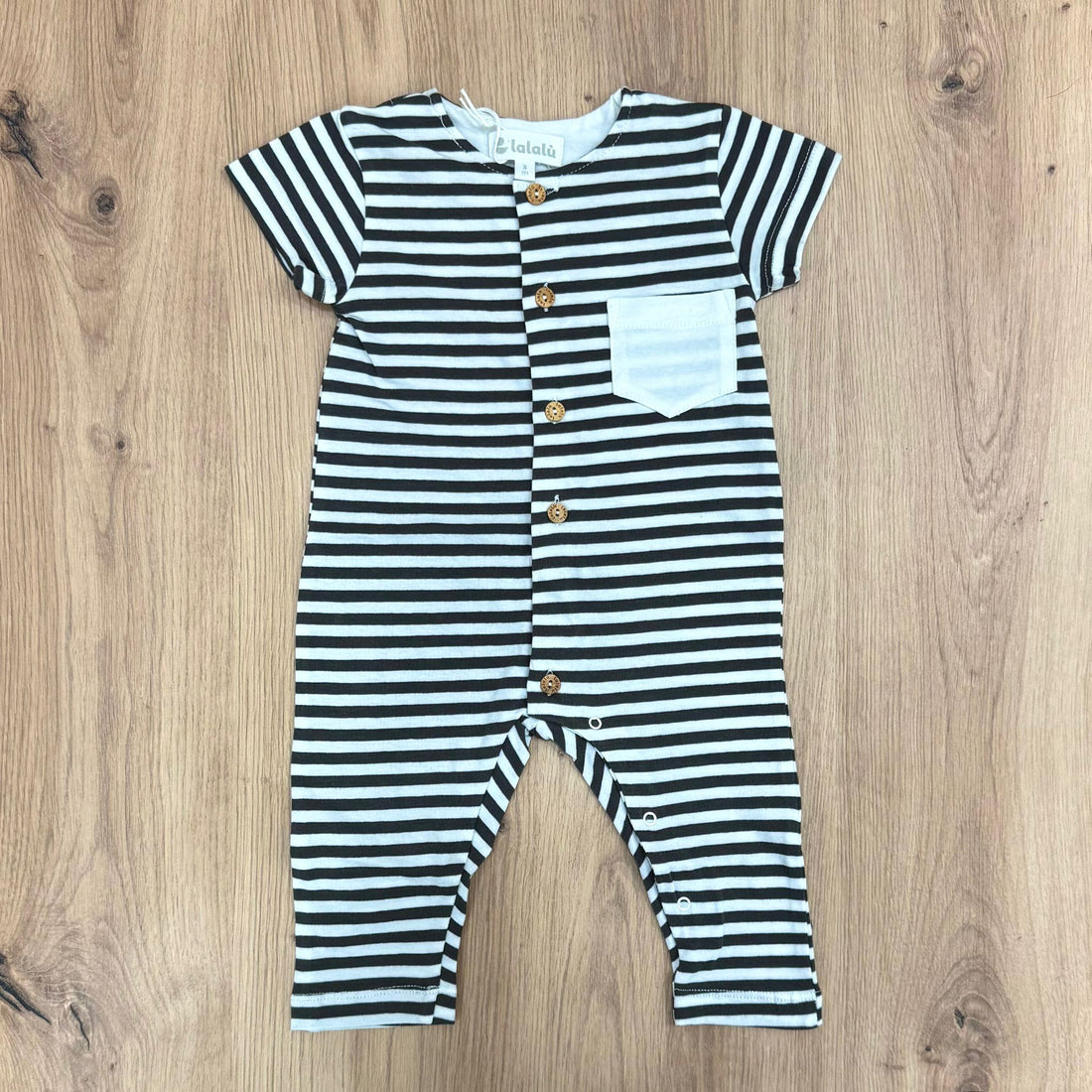 Lalalù tutina in cotone a righe - Anima Kids