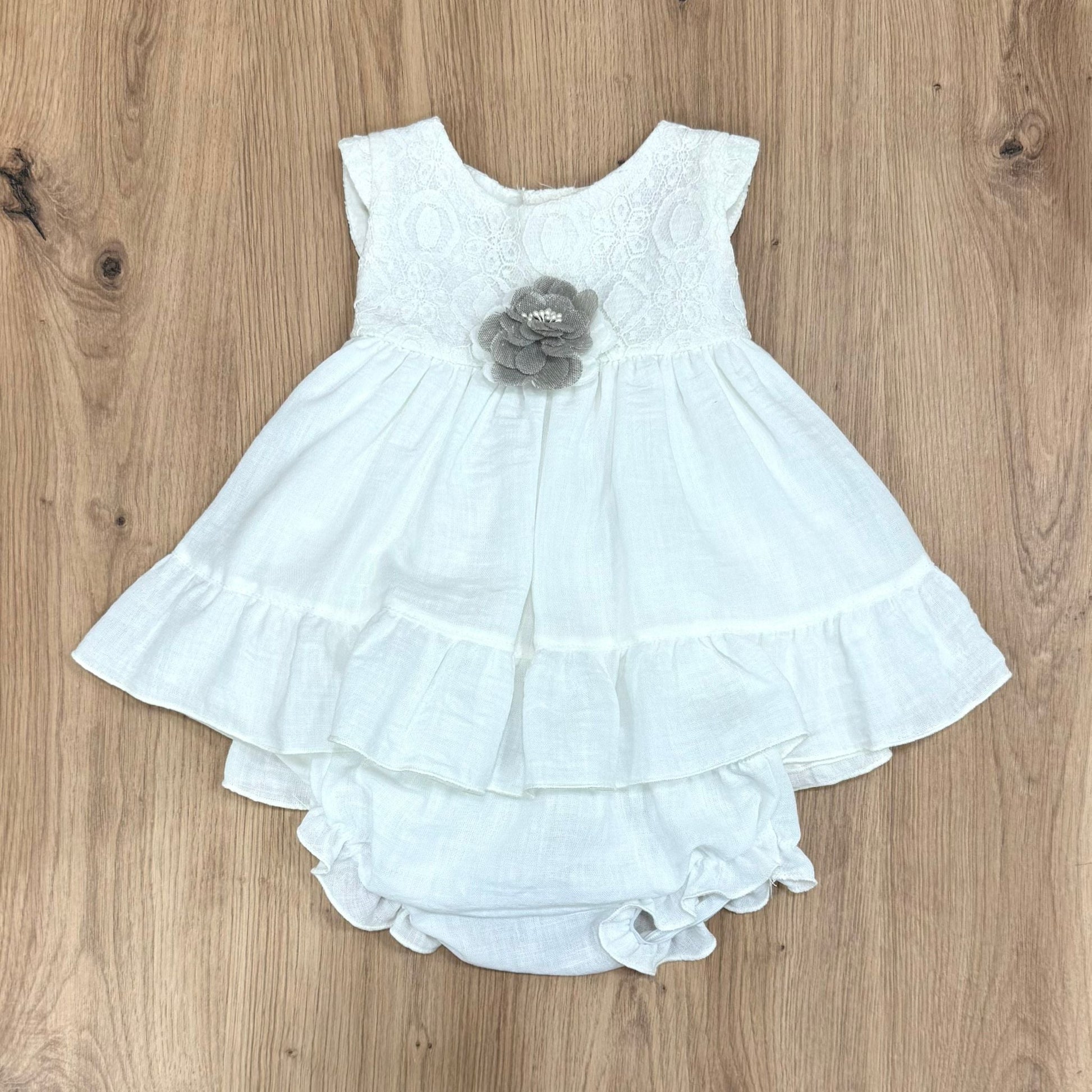 Lilus Abito battesimale con coulotte - Anima Kids