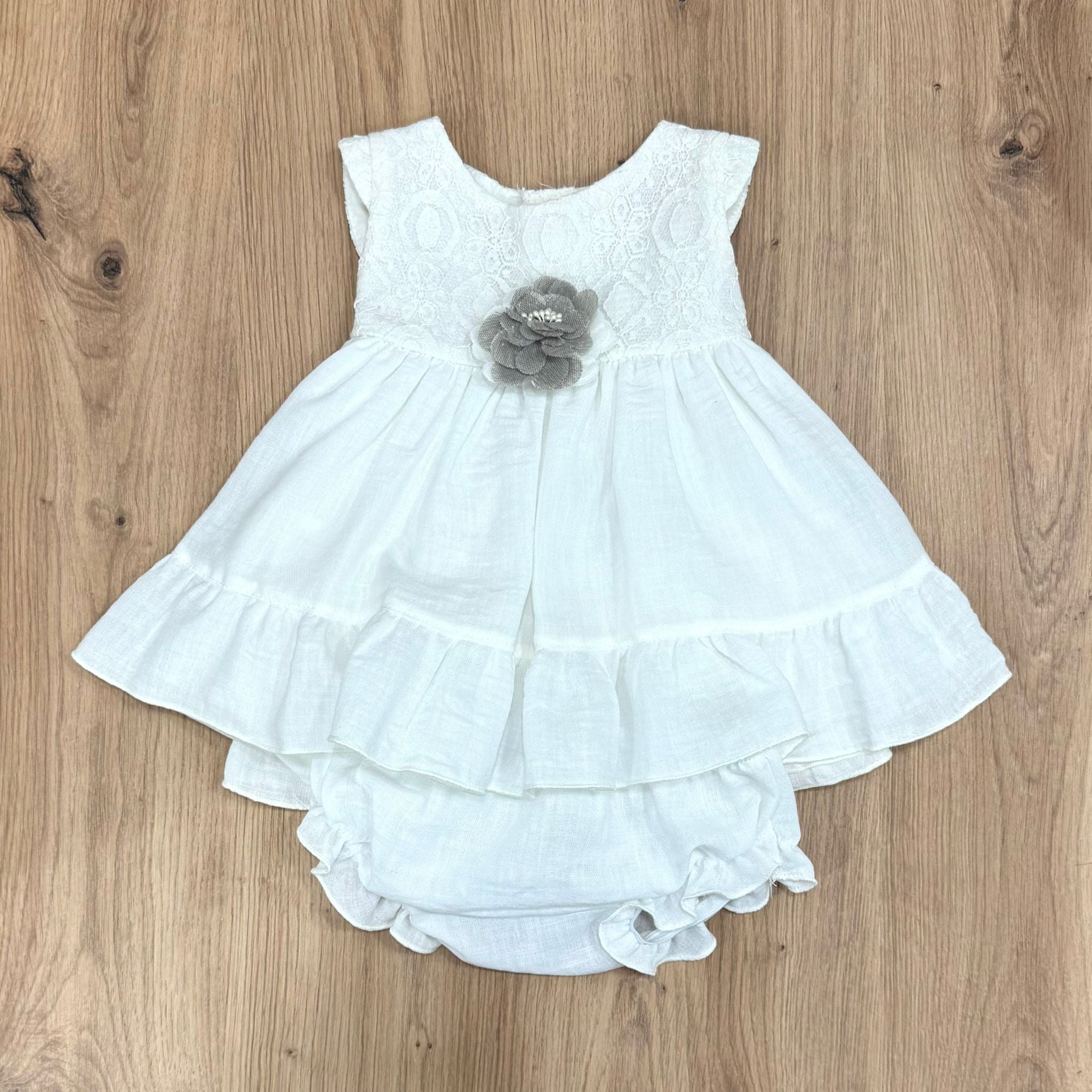 Lilus Abito battesimale con coulotte - Anima Kids