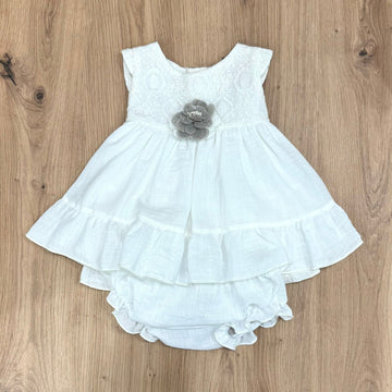 Lilus Abito battesimale con coulotte - Anima Kids