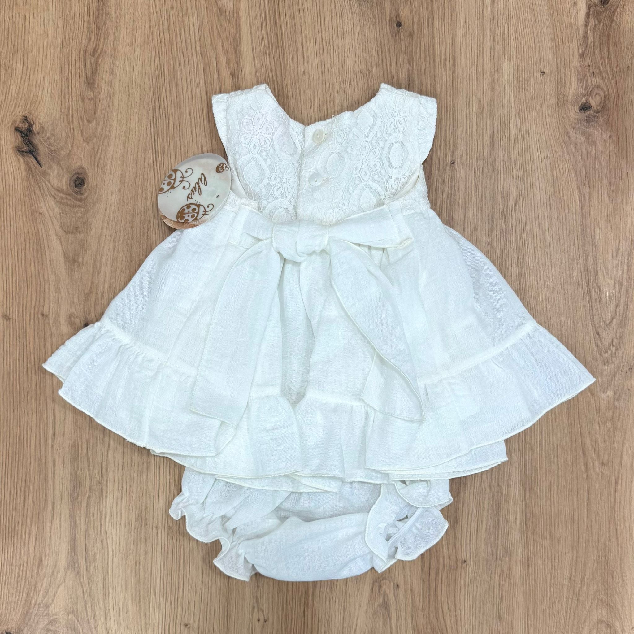 Lilus Abito battesimale con coulotte - Anima Kids