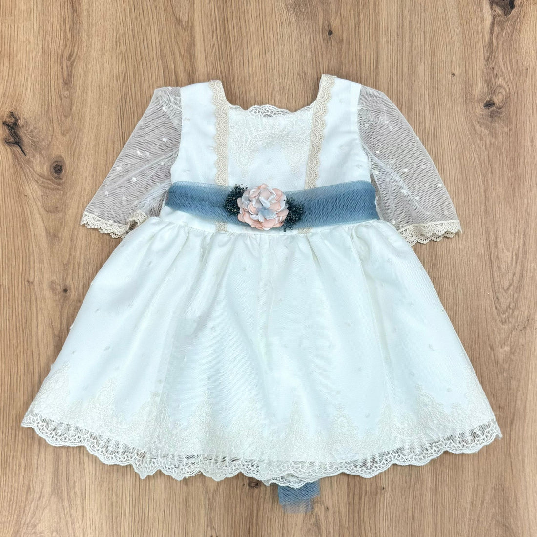 Lilus Abito battesimale con fiore - Anima Kids