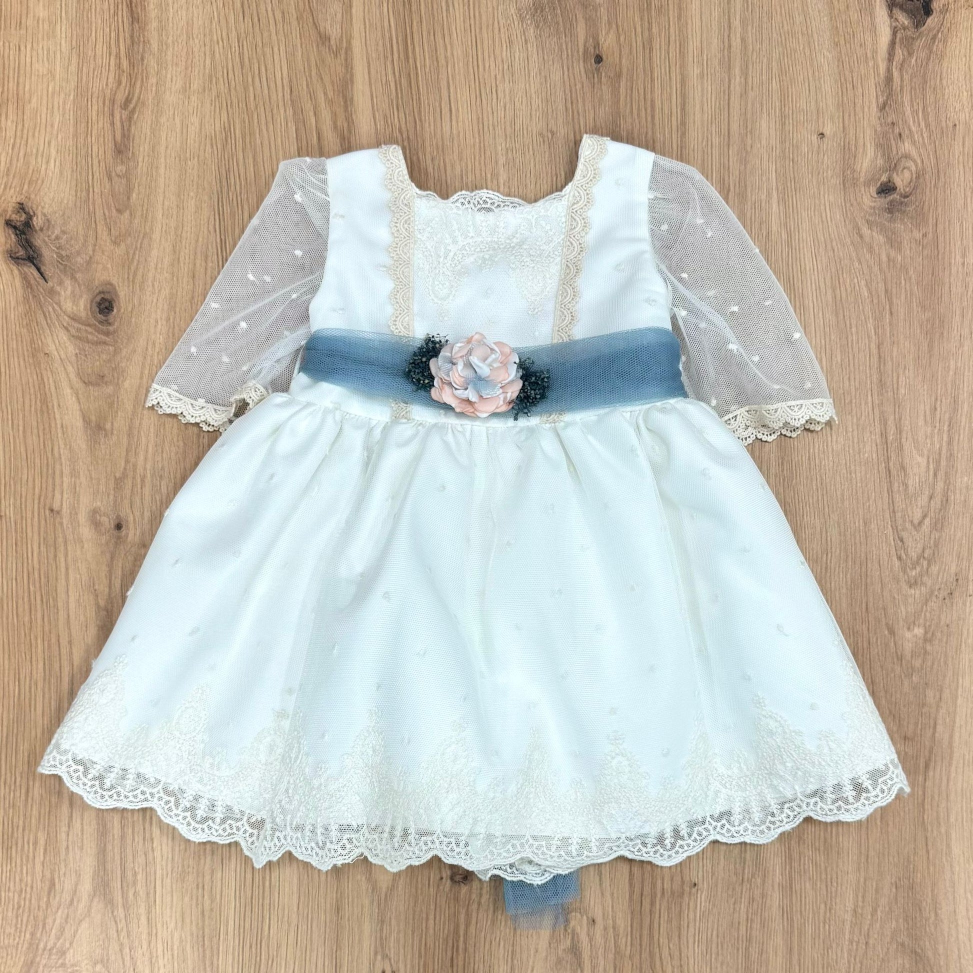 Lilus Abito battesimale con fiore - Anima Kids