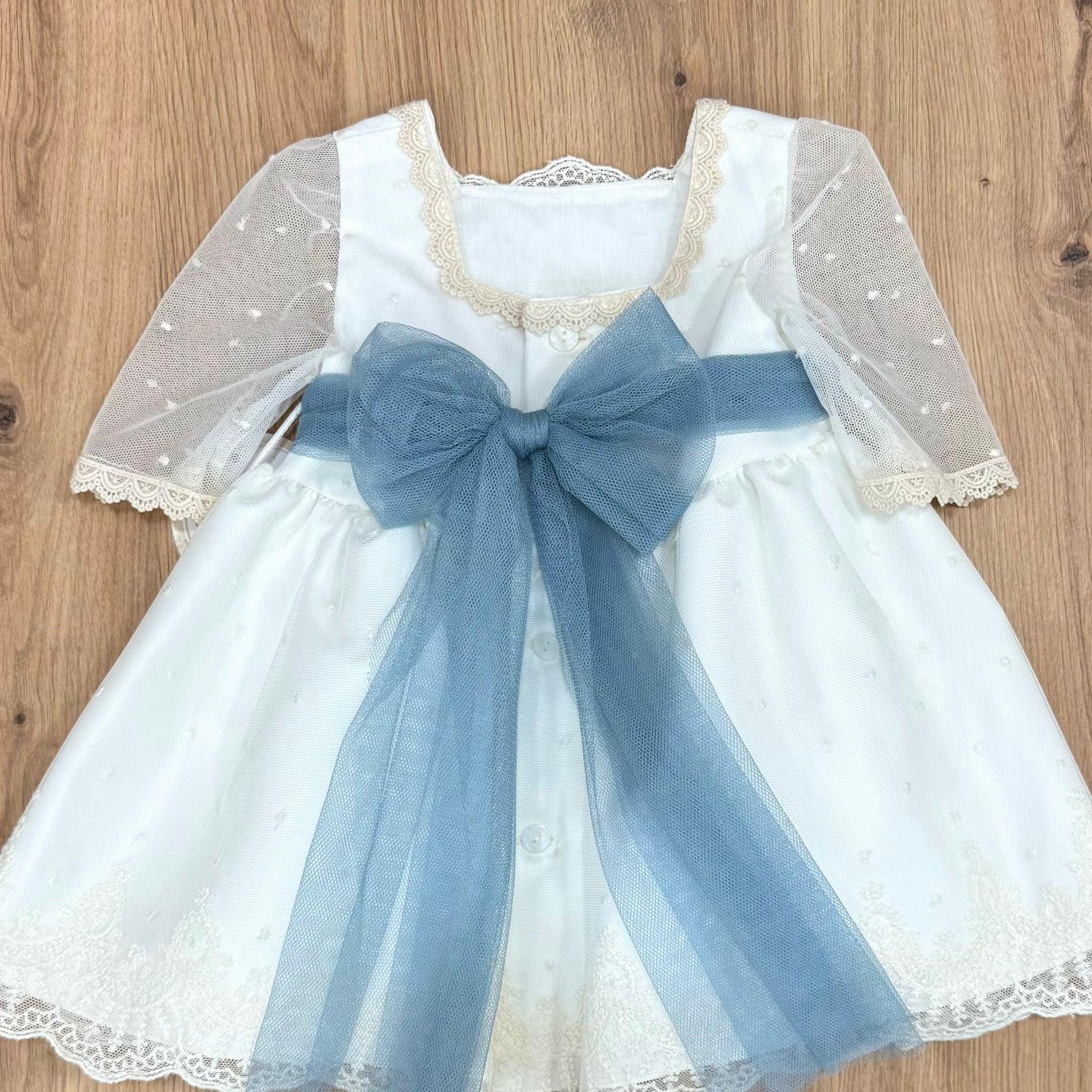 Lilus Abito battesimale con fiore - Anima Kids