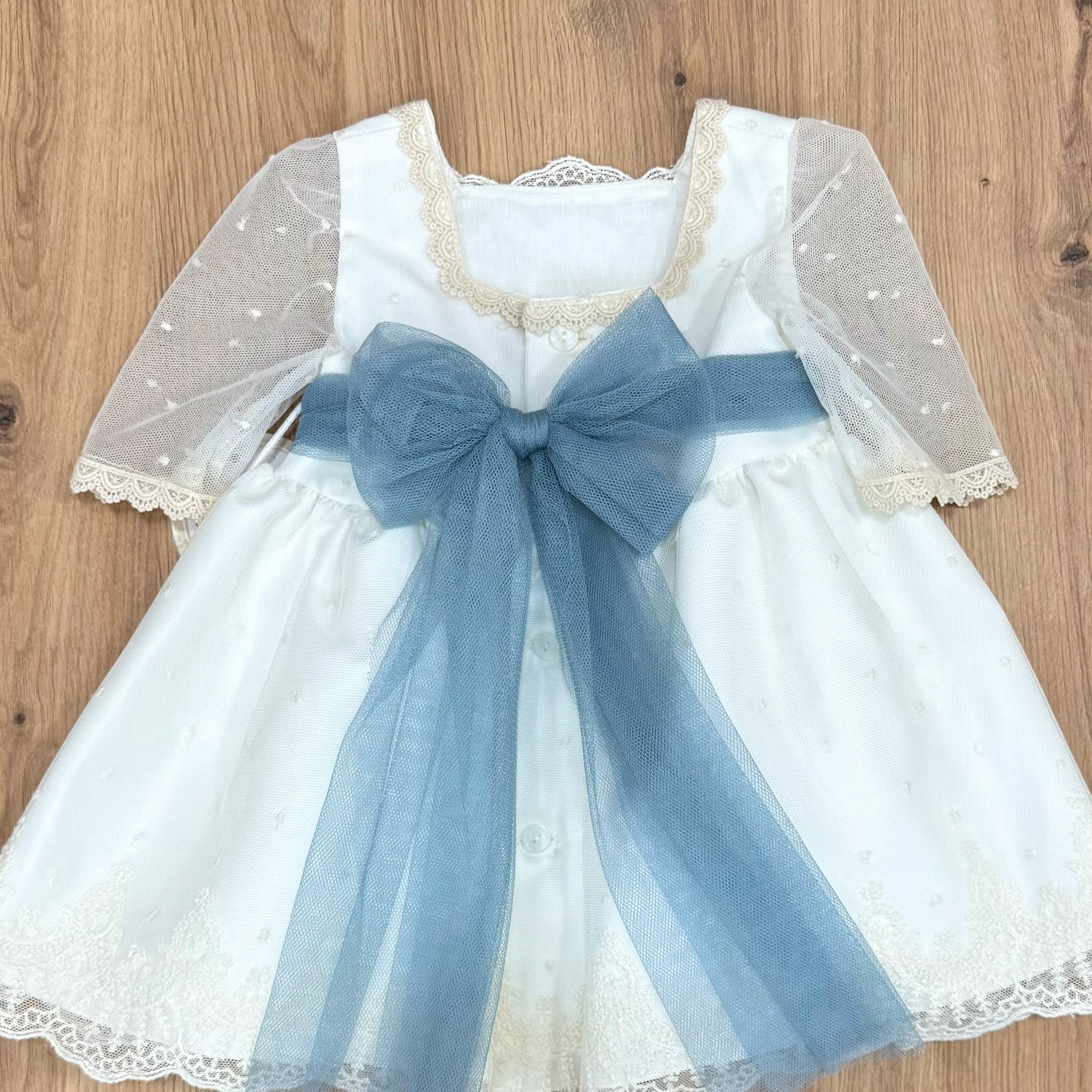 Lilus Abito battesimale con fiore - Anima Kids