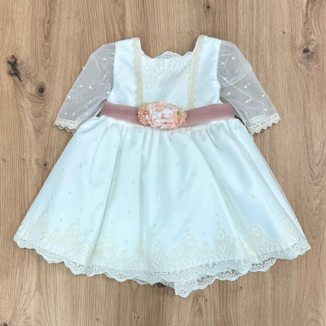 Lilus Abito battesimale con fiore - Anima Kids