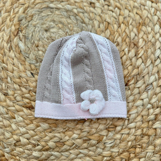 Colorichiari Cappellino in Lana Con fiorellino