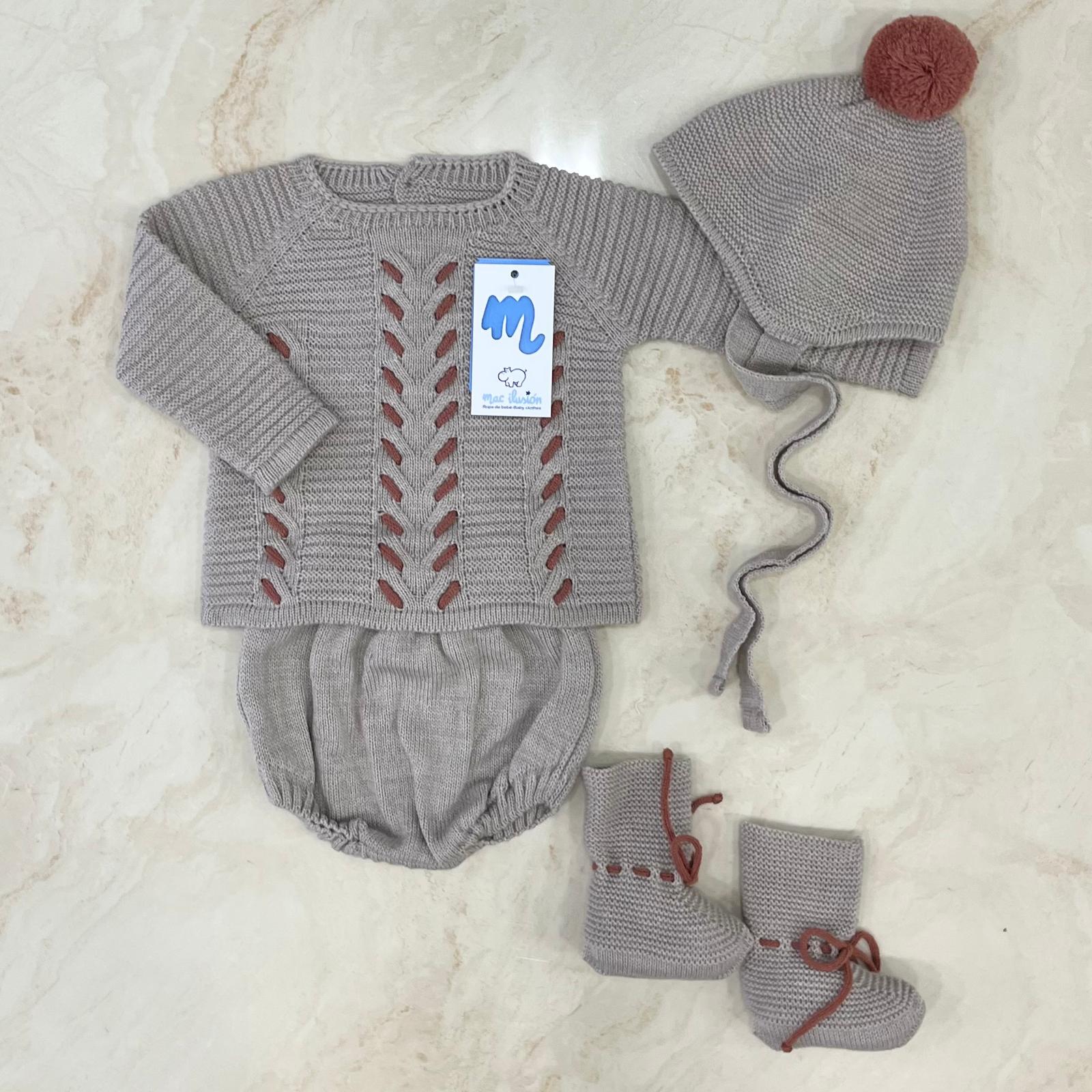 Mac Ilusion Set Nascita in Misto lana - Anima Kids