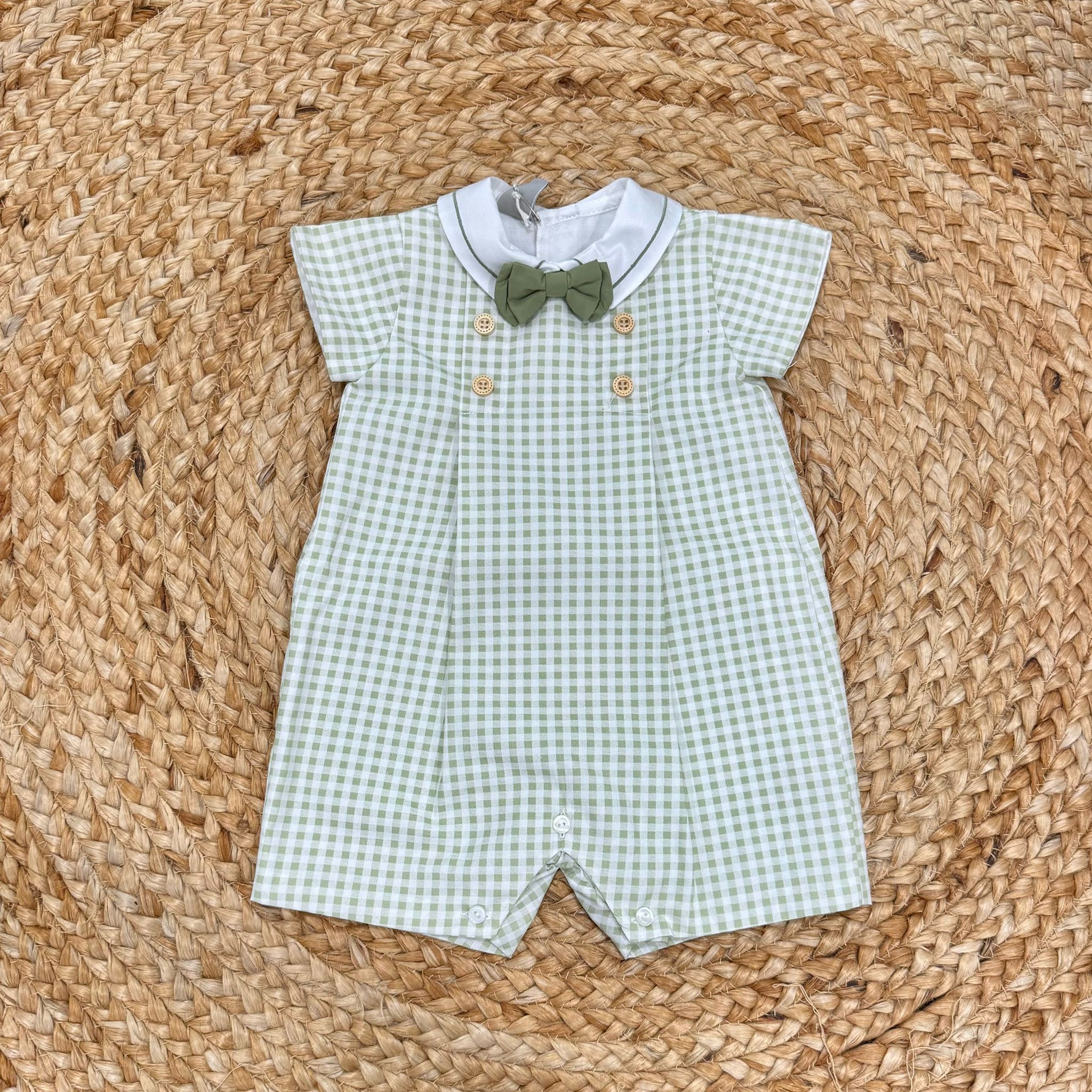 Marlù Pagliaccetto in vichy Con Papillon - Anima Kids