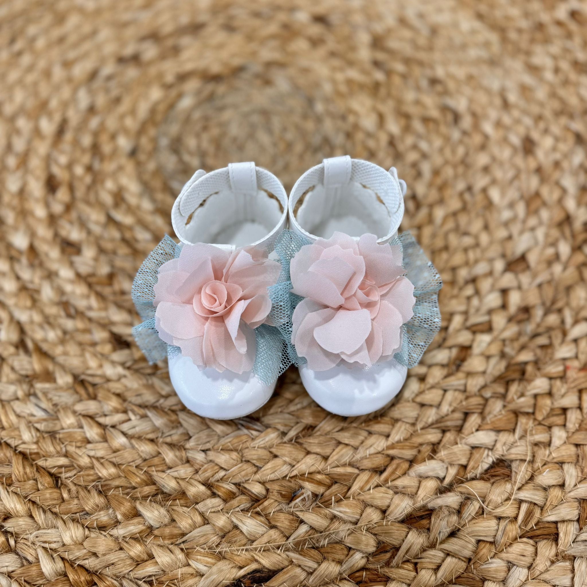 Marlù Scarpine da culla con fiore - Anima Kids