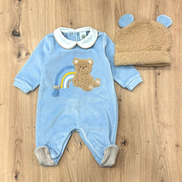 Marlù set nascita in ciniglia - Anima Kids