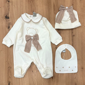 Marlù set nascita in ciniglia - Anima Kids