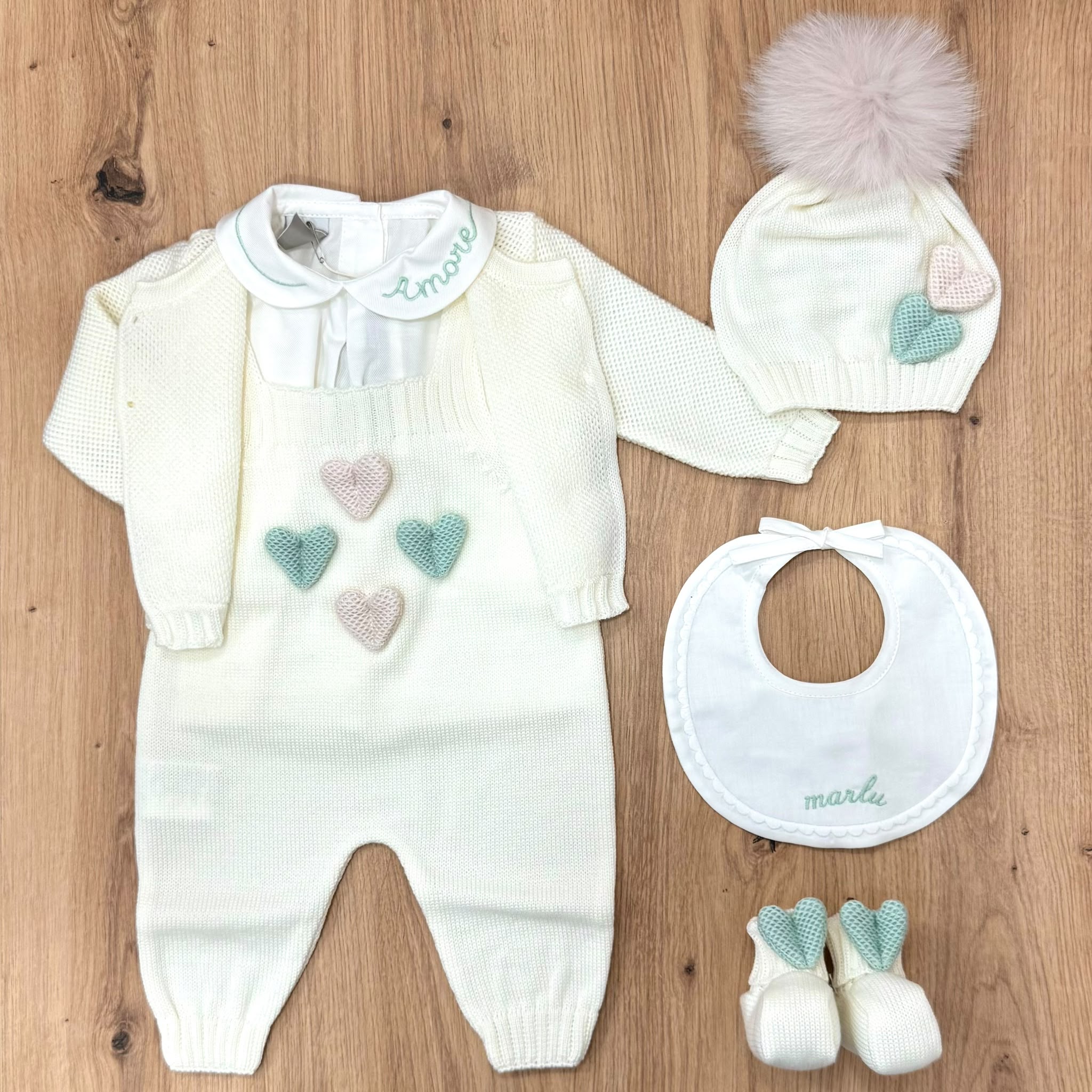 Marlù set nascita in lana - Anima Kids