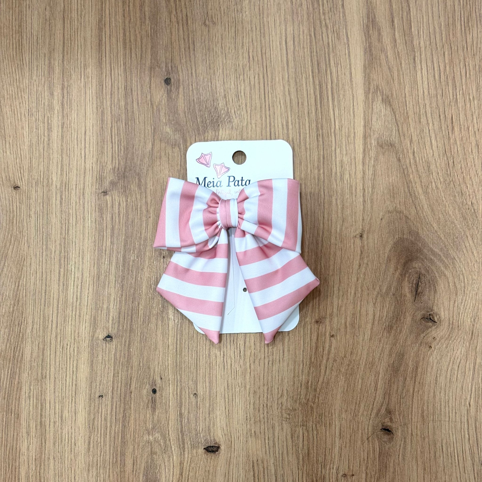 Meia Pata Clip per capelli stripes coral - Anima Kids