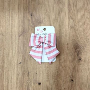 Meia Pata Clip per capelli stripes coral - Anima Kids