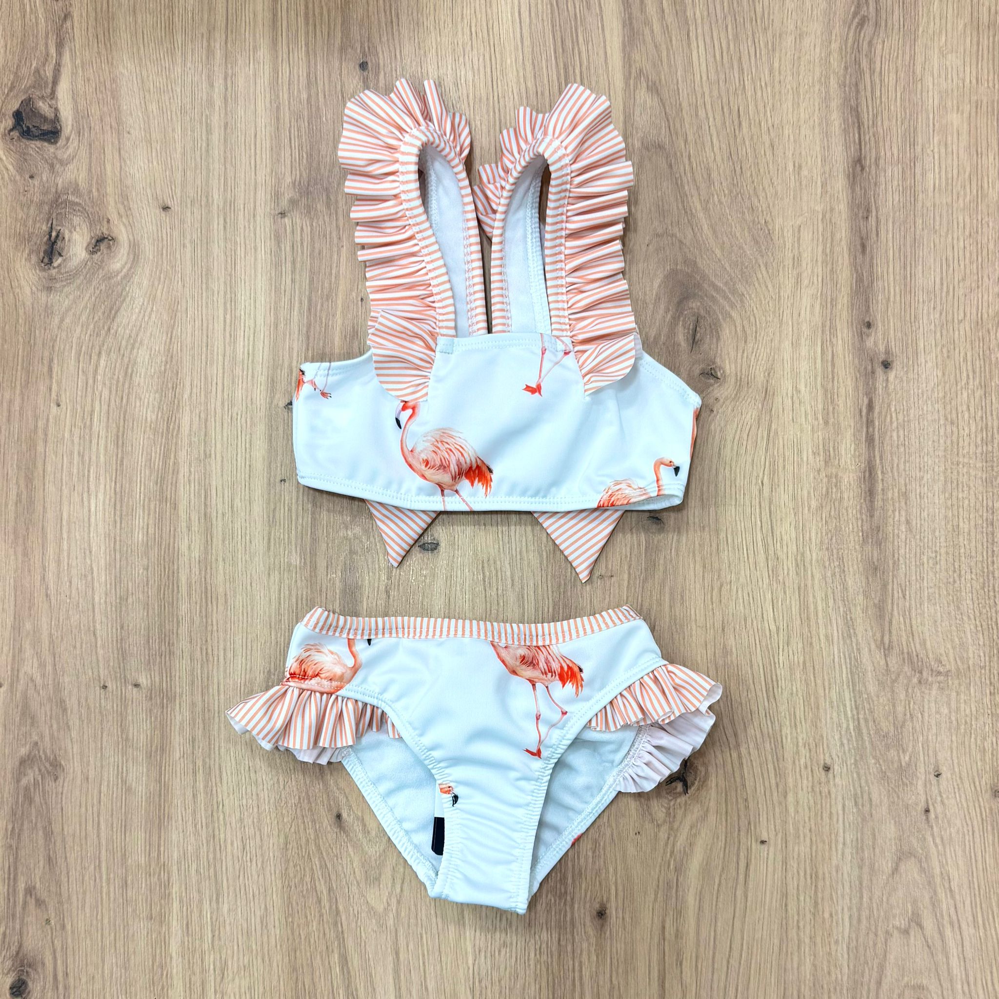 Meia Pata costumino due pezzi flamingos - Anima Kids