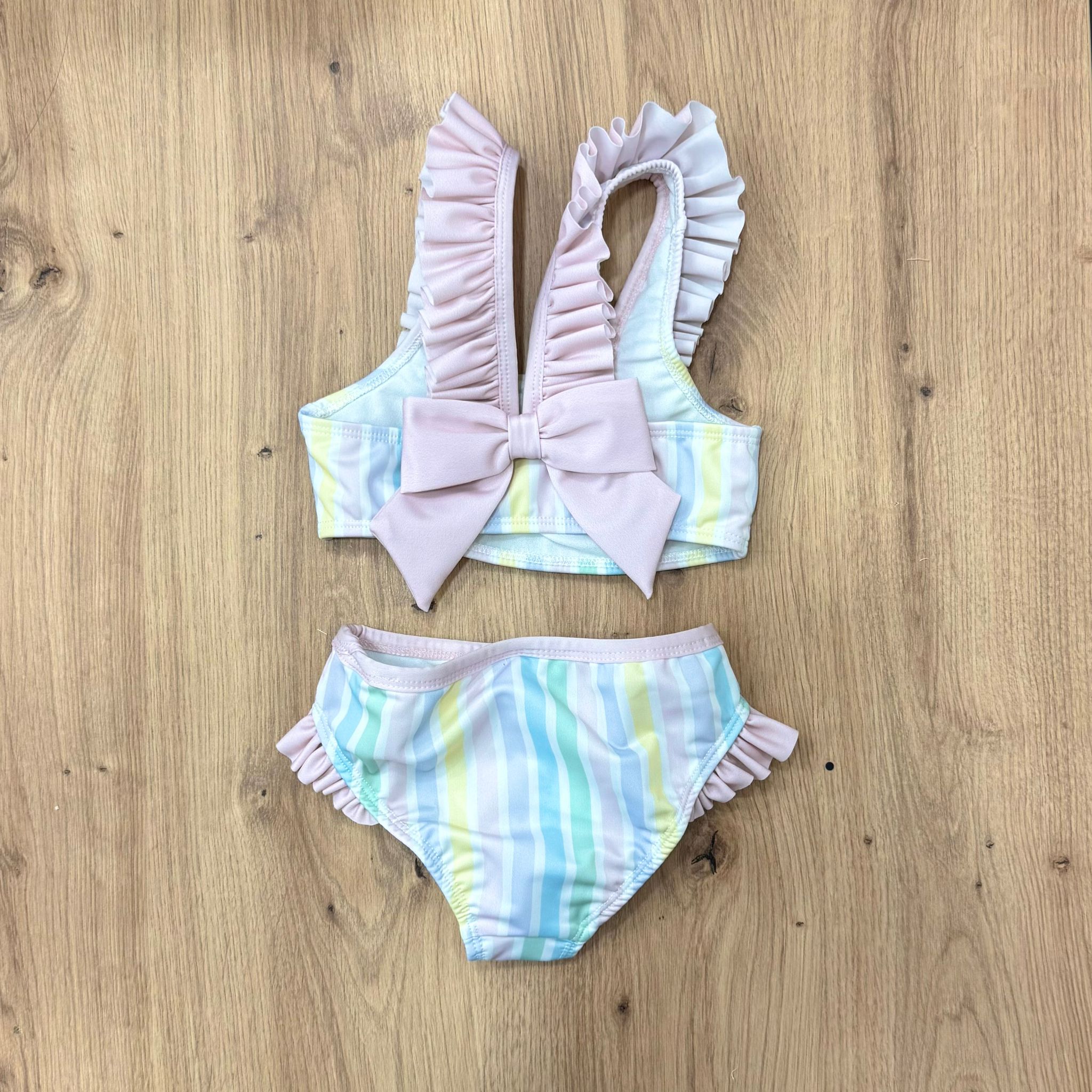 Meia Pata costumino due pezzi stripes colors - Anima Kids