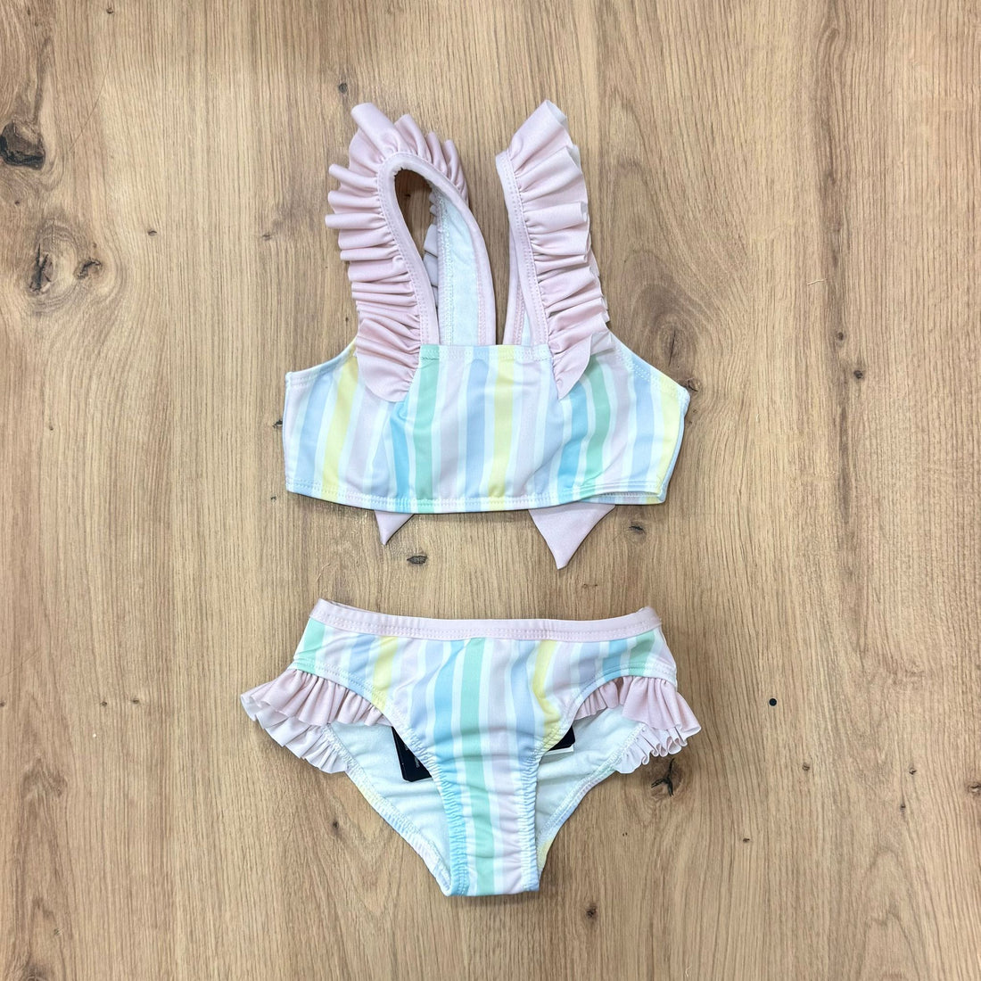 Meia Pata costumino due pezzi stripes colors - Anima Kids