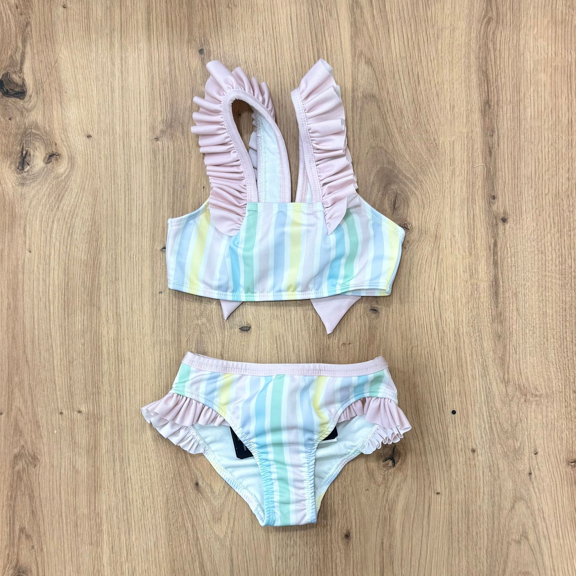 Meia Pata costumino due pezzi stripes colors - Anima Kids