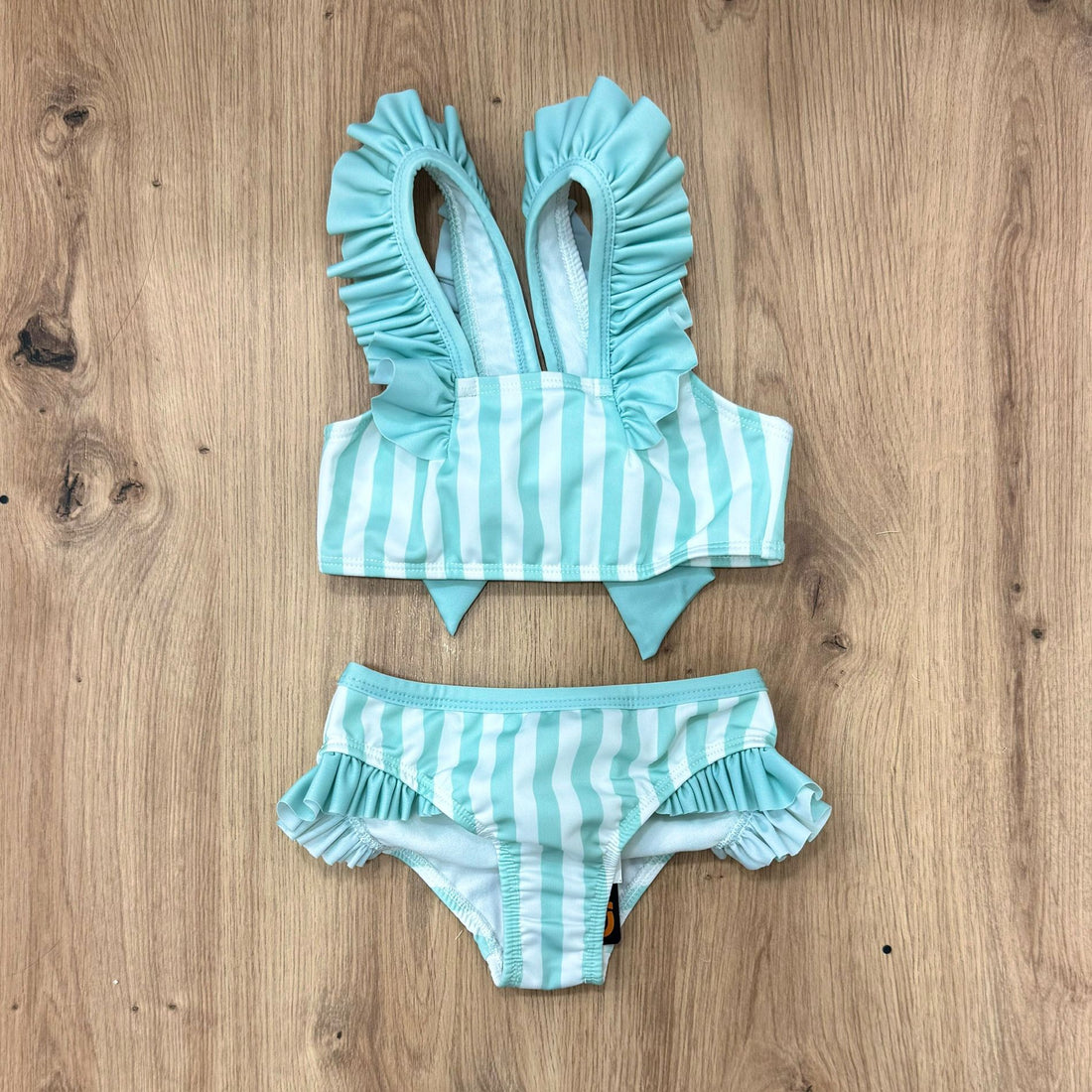 Meia Pata costumino due pezzi stripes mint - Anima Kids