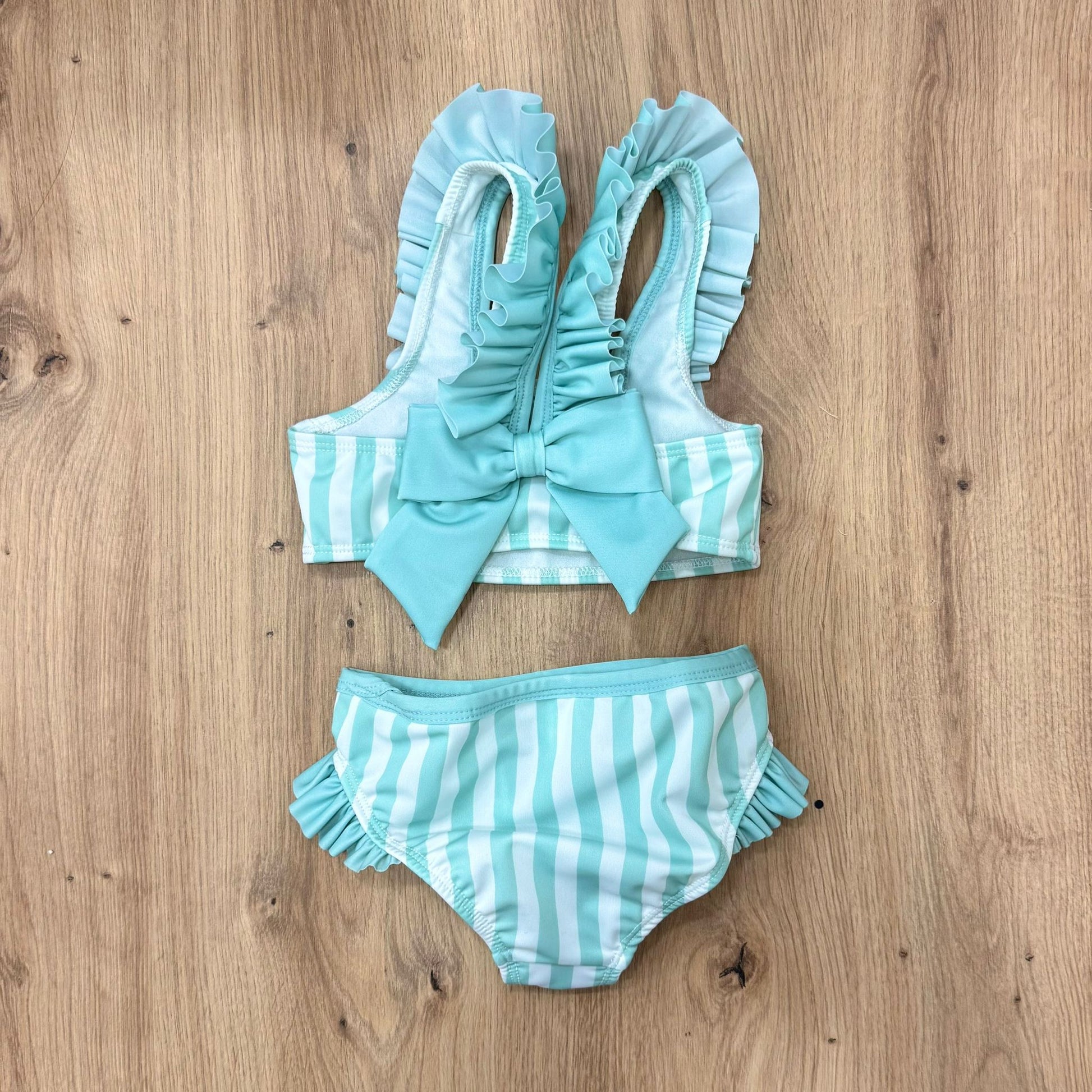 Meia Pata costumino due pezzi stripes mint - Anima Kids