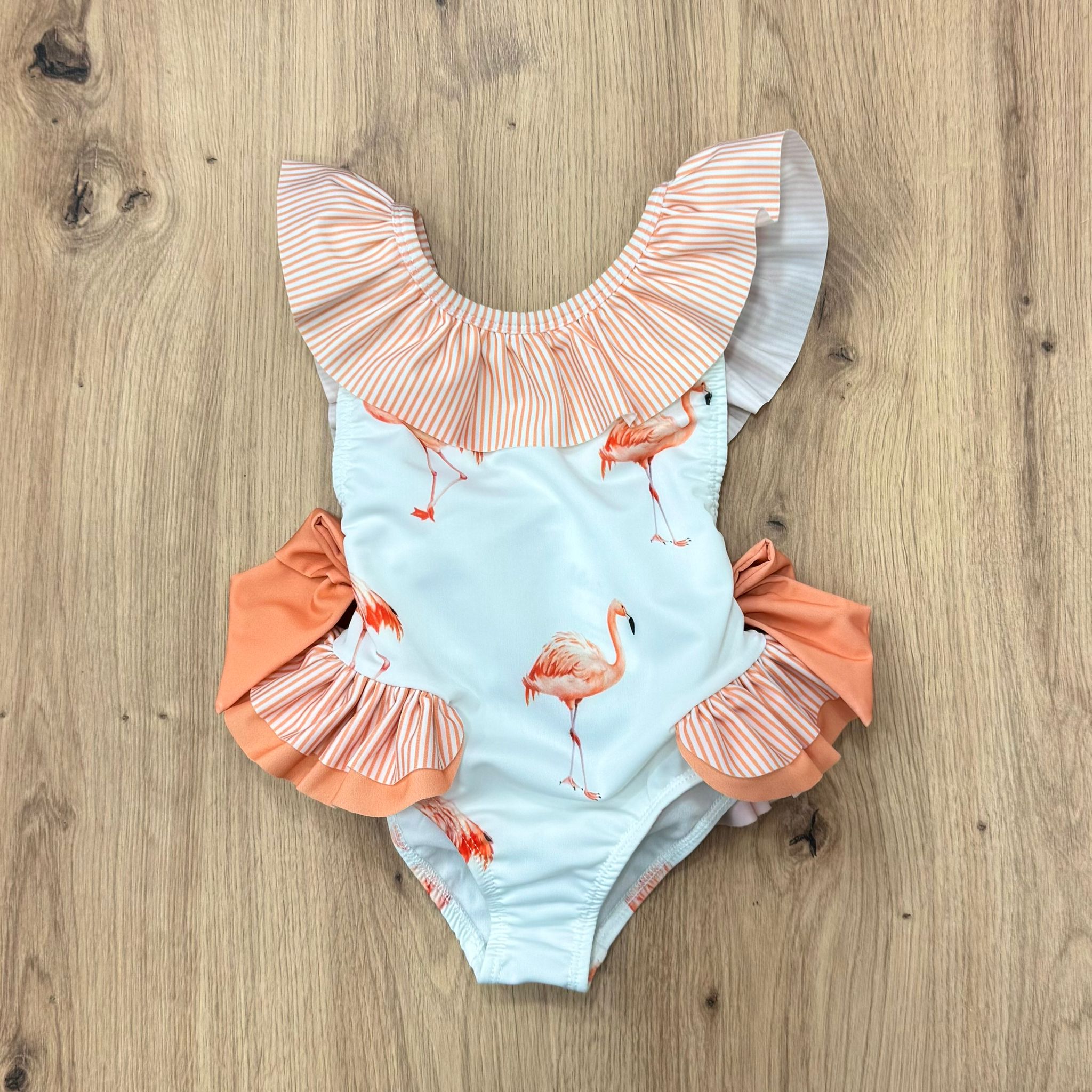 Meia Pata costumino intero flamingo - Anima Kids