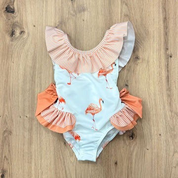 Meia Pata costumino intero flamingo - Anima Kids