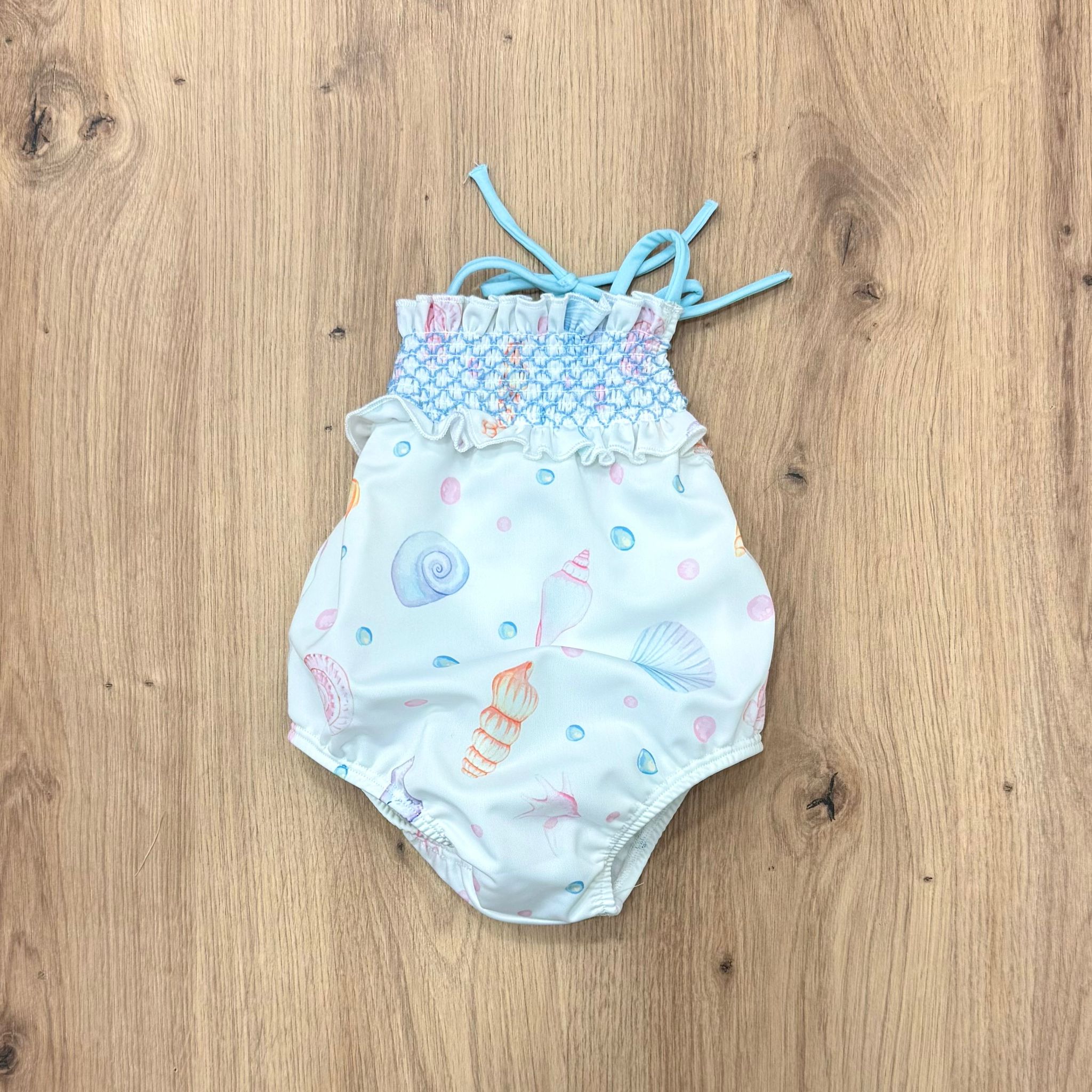 Meia Pata costumino intero seashelles - Anima Kids