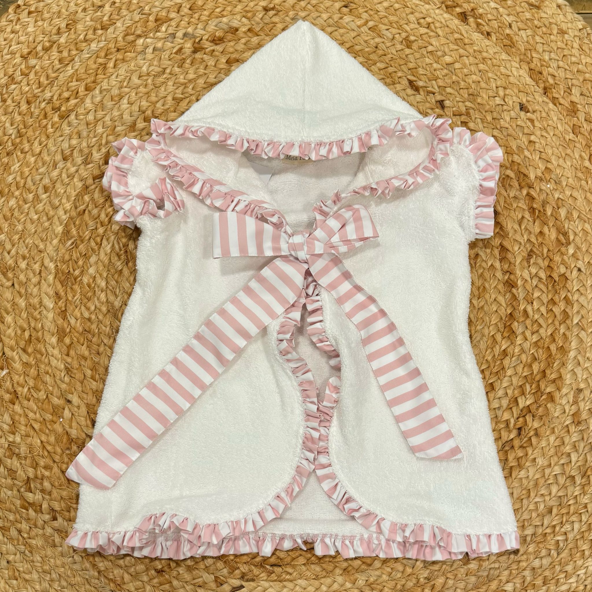 Meia Pata Poncho Pink Stripes - Anima Kids