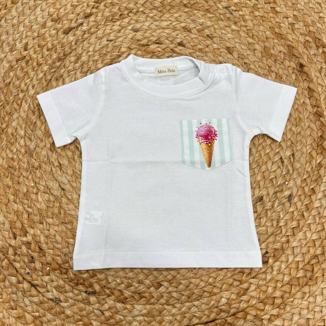 Meia Pata T-shirt Ice Cream - Anima Kids