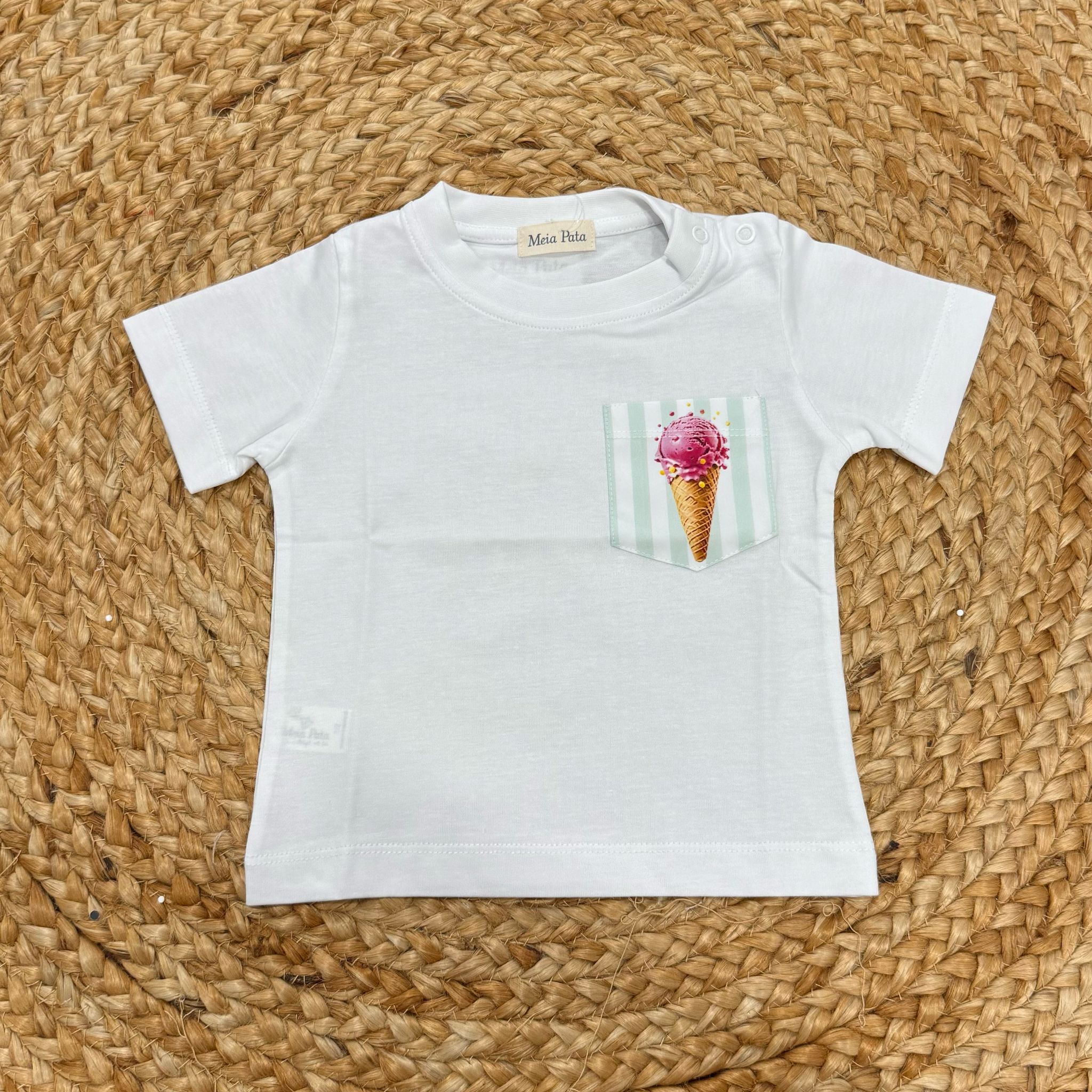Meia Pata T-shirt Ice Cream - Anima Kids