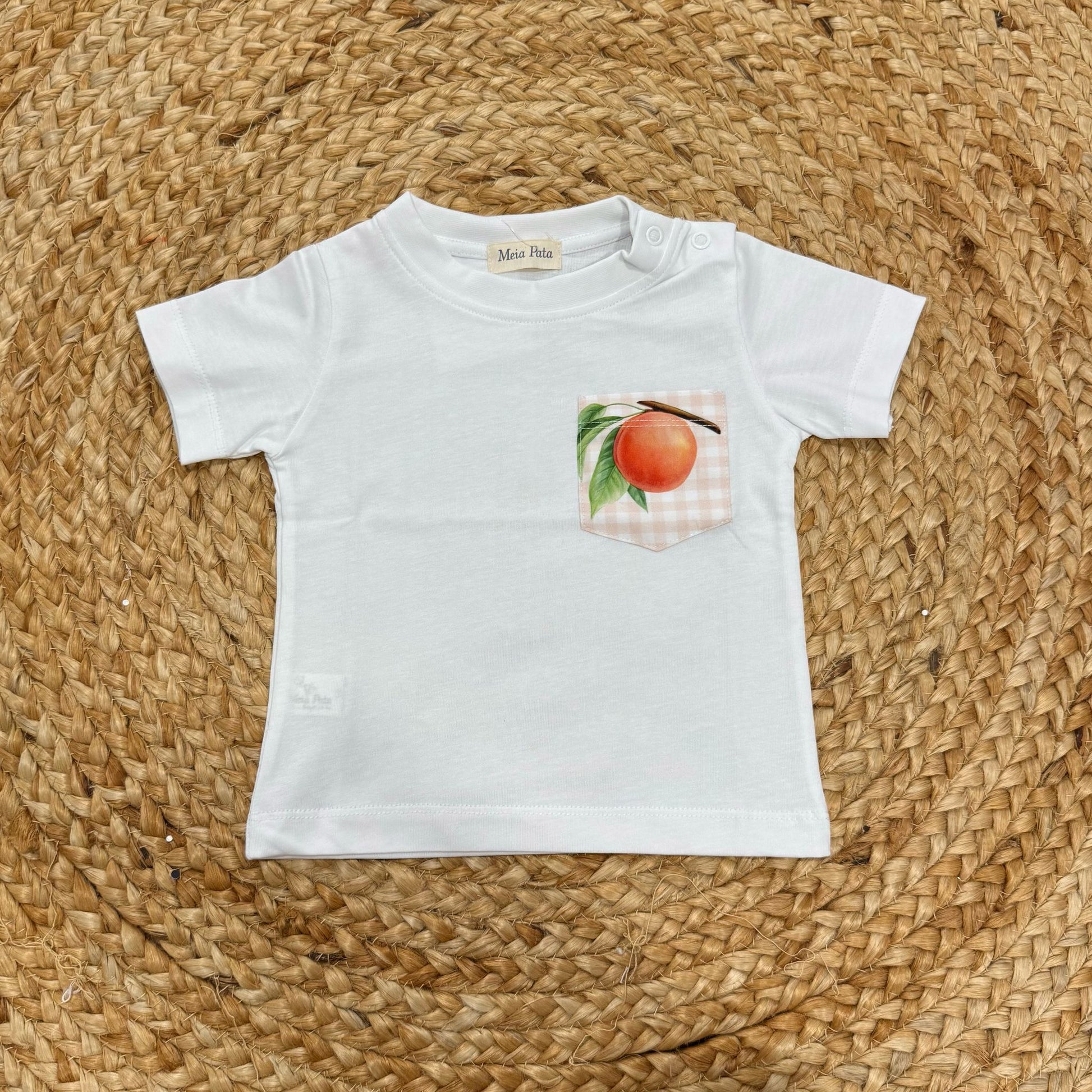 Meia Pata T-shirt Peaches - Anima Kids