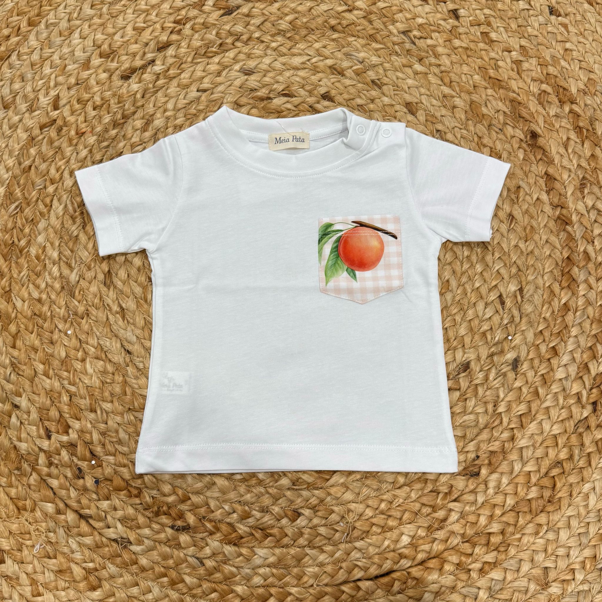 Meia Pata T-shirt Peaches - Anima Kids