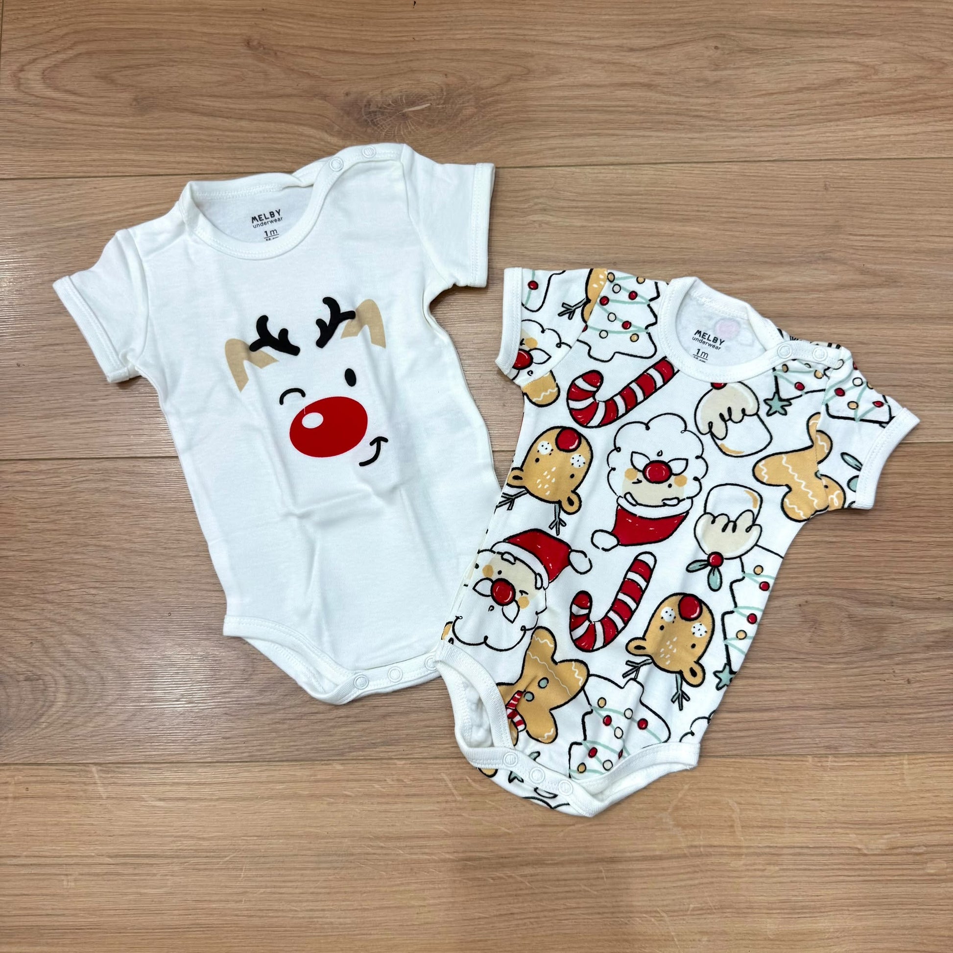 Melby coppia di body natalizi - Anima Kids