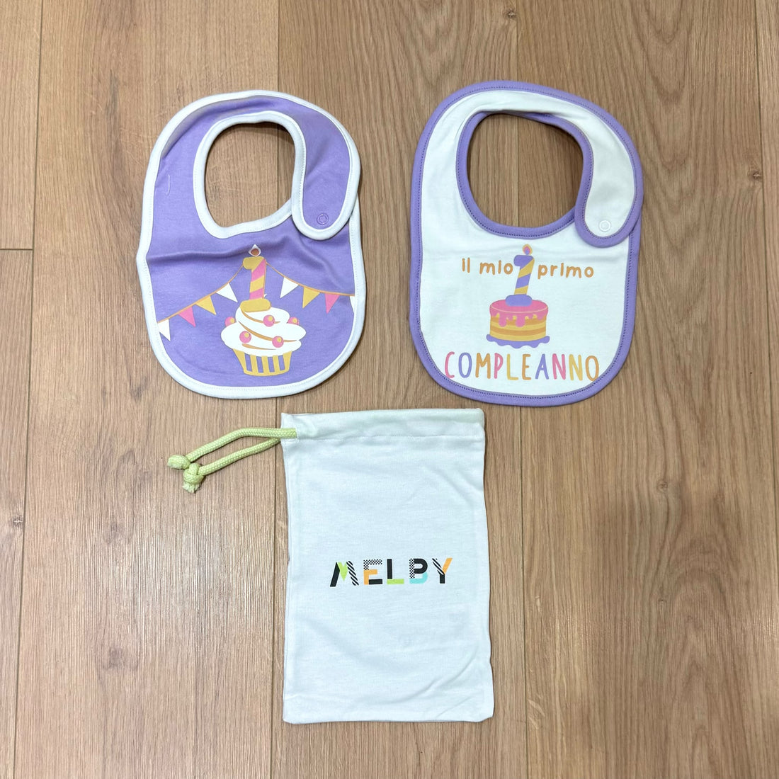 Melby set bavaglini 1° compleanno - Anima Kids
