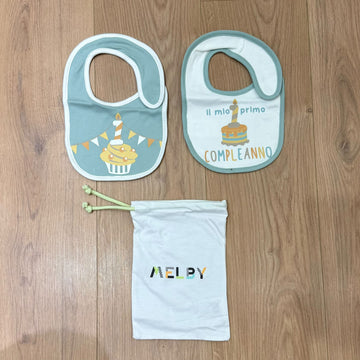 Melby set bavaglini 1° compleanno - Anima Kids