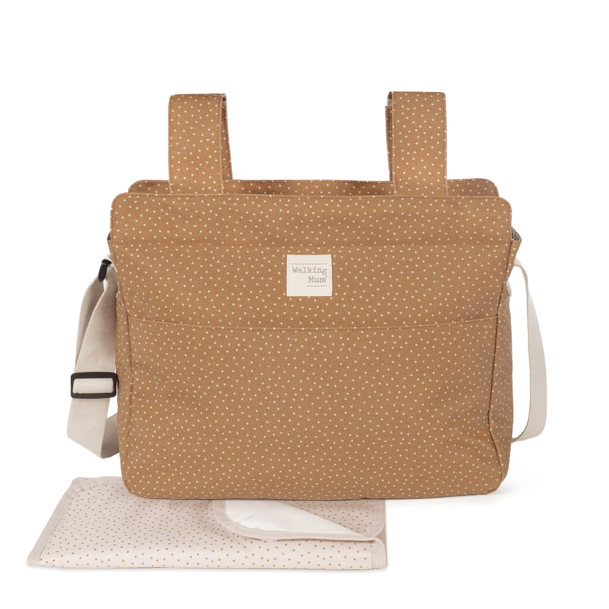 Walking Mum Borsa fasciatoio Pois Poppy Cannella