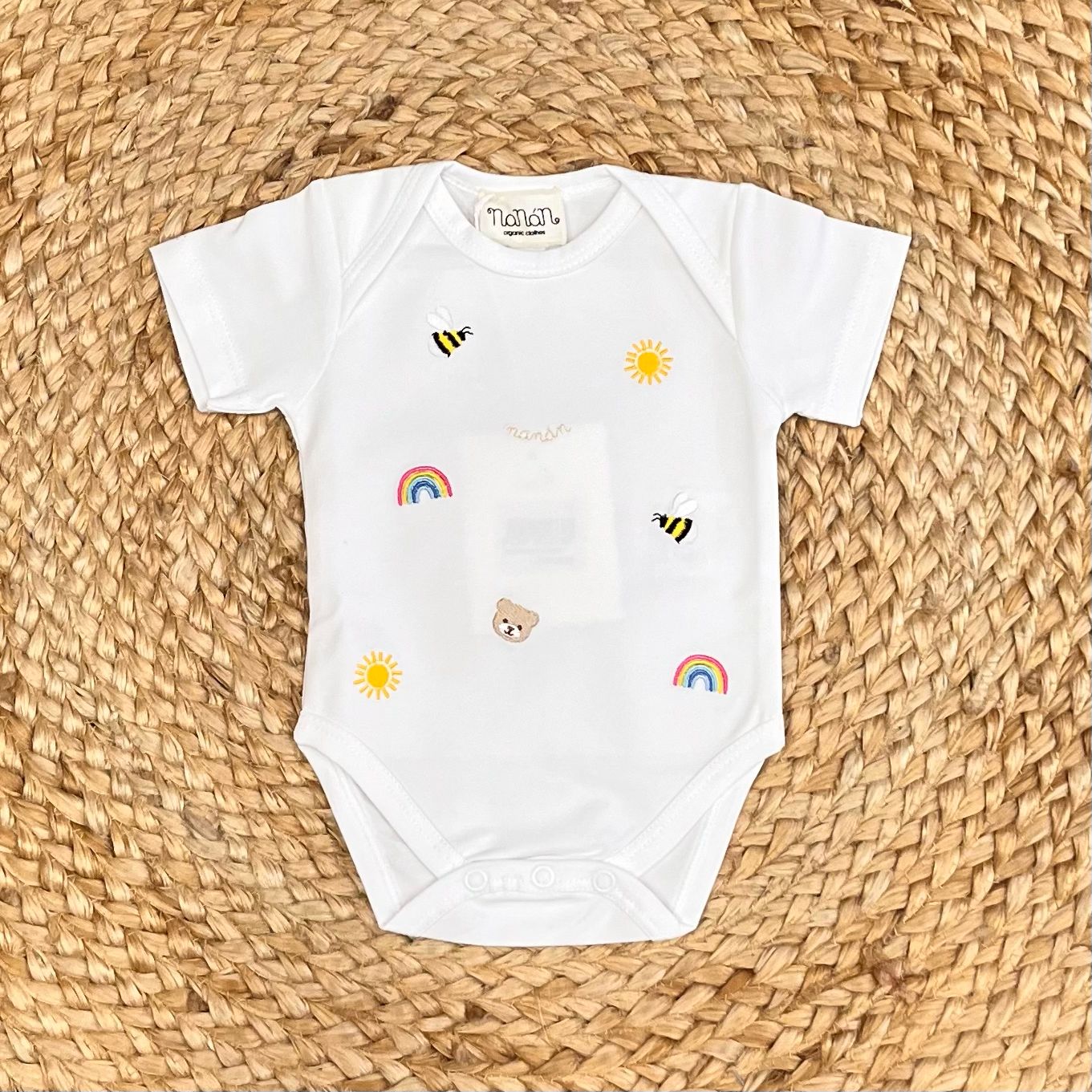 Nanàn Body in cotone Con ricami - Anima Kids