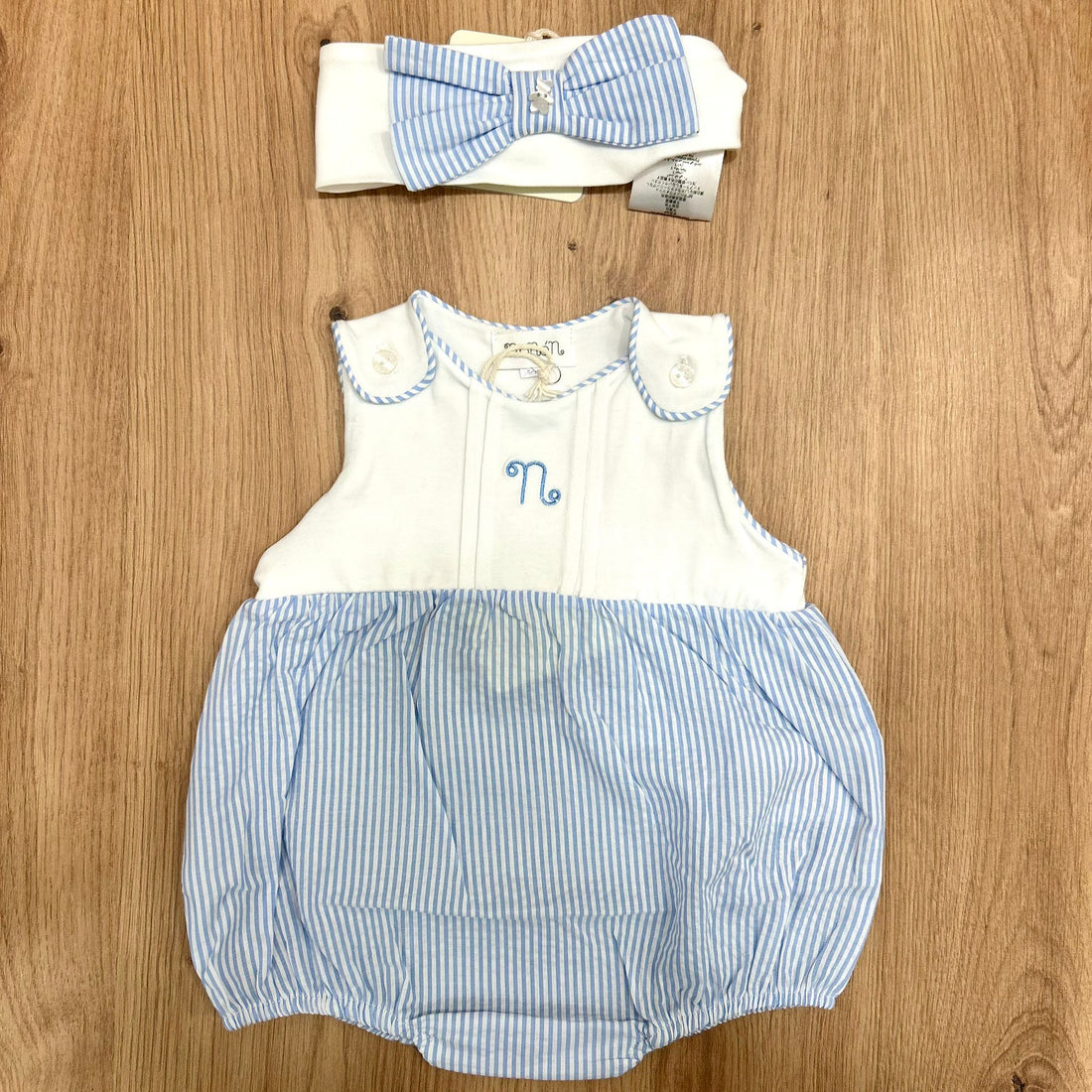 Nanàn pagliaccetto a righe con fascia - Anima Kids