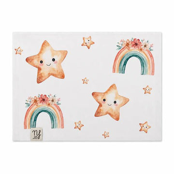 Nannafrufru Mussola in bamboo Stelle Arcobaleno - Anima Kids