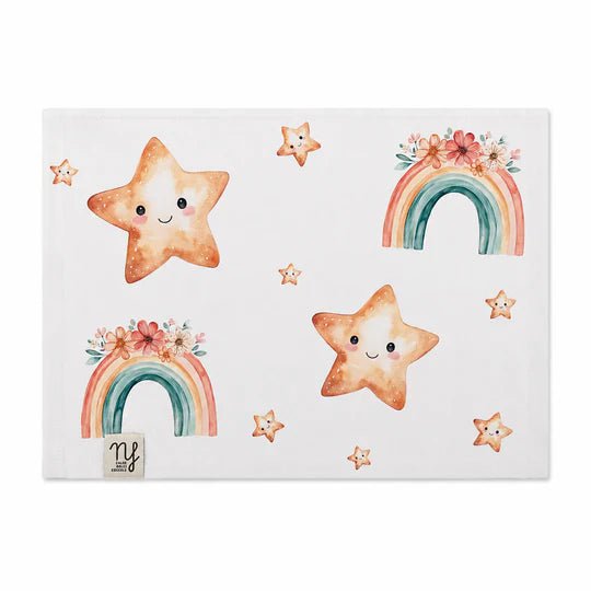 Nannafrufru Mussola in bamboo Stelle Arcobaleno - Anima Kids