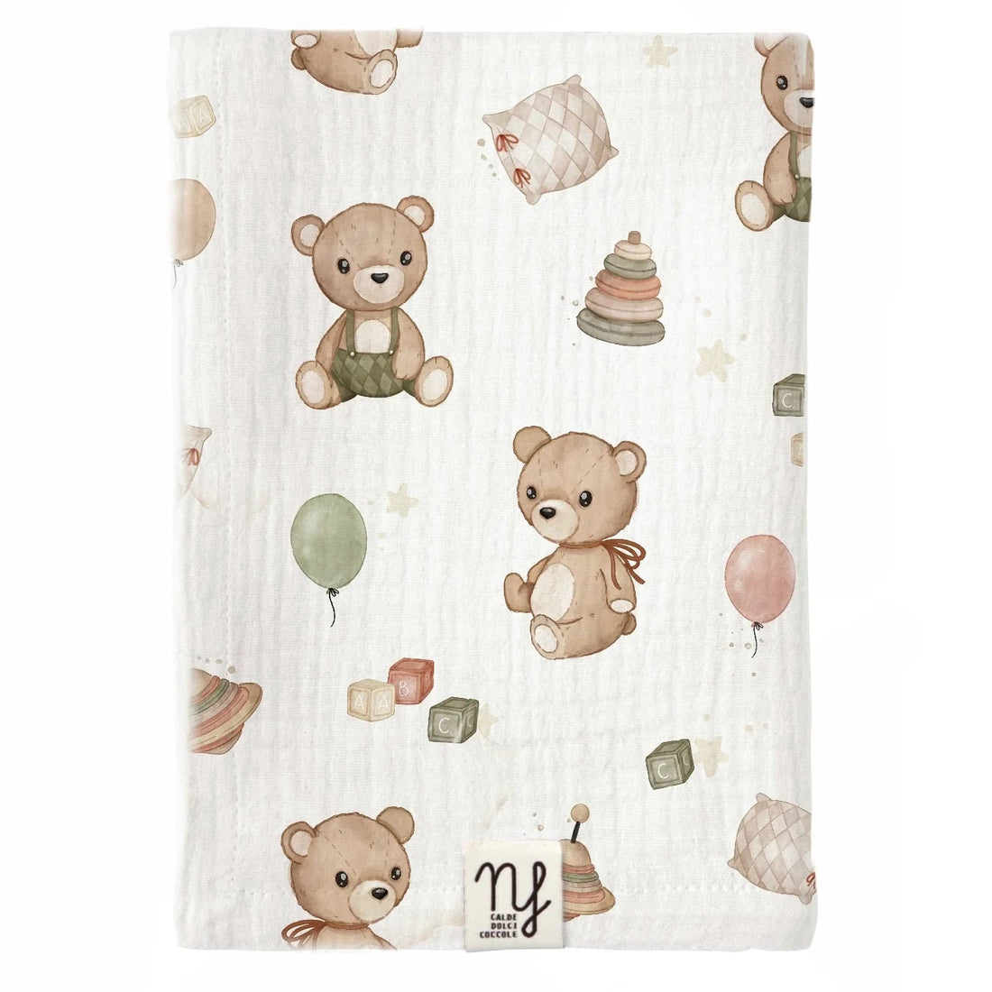 Nannafrufru Mussola Orsetto Vintage - Anima Kids