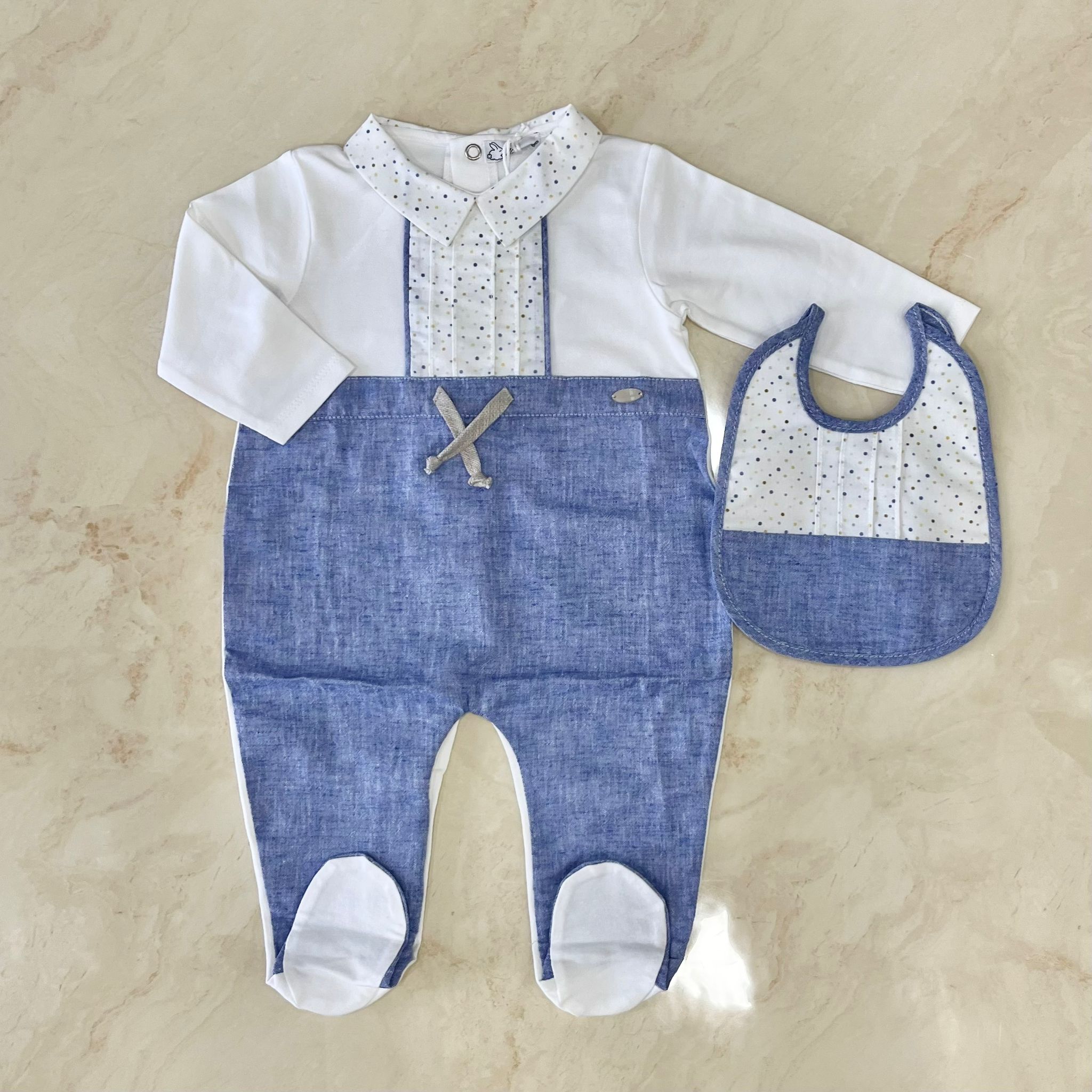 Ninnaoh Tutina e bavaglino in Cotone - Anima Kids