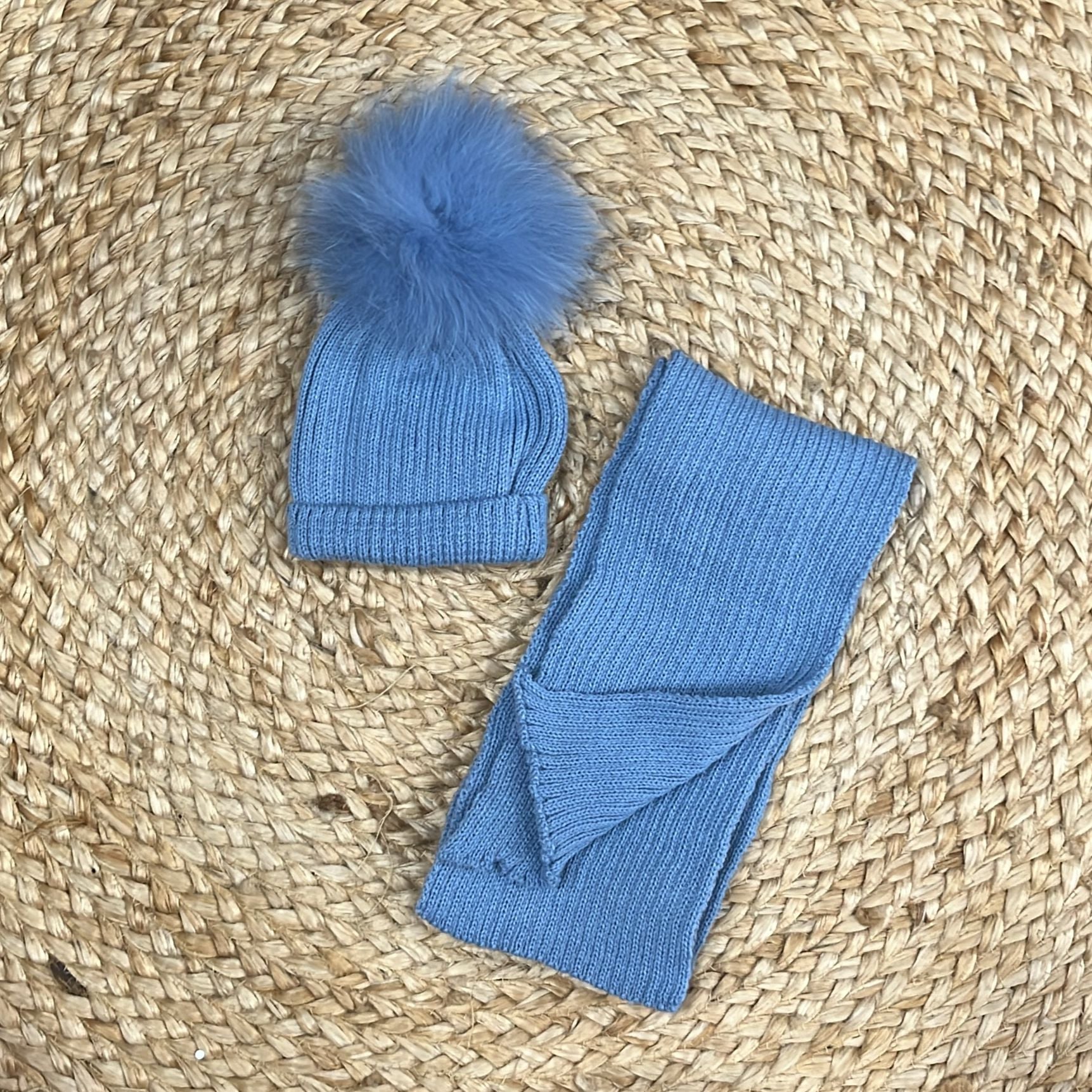 Mac Ilusion Set Cappello e sciarpa con Pom pon