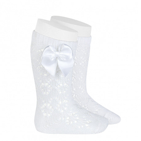 Condor Perforated Socks with bow